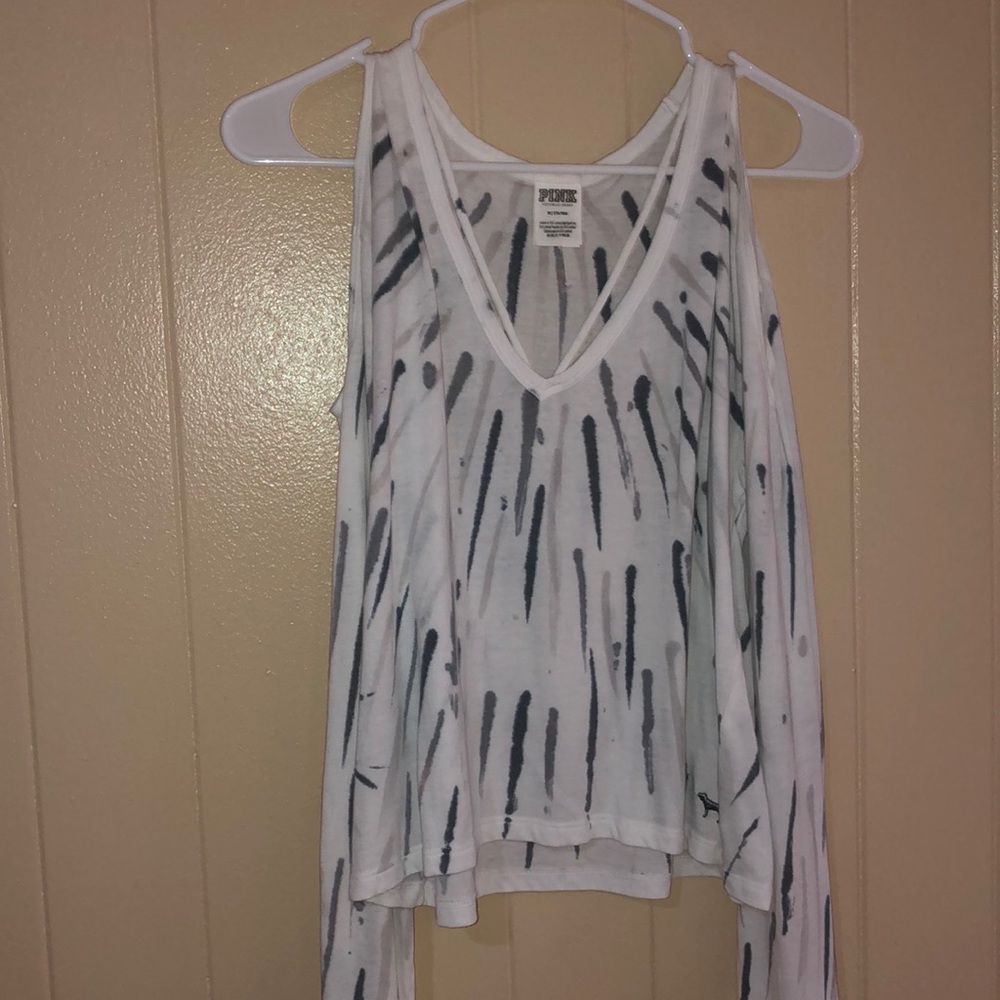 Cropped open shoulder Shirt